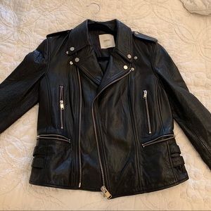 COPY - Mango Genuine Leather Biker Jacket
